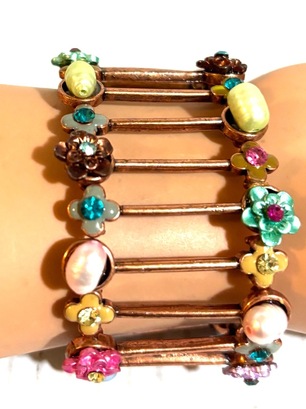 Floral Multicolor Stretch Bracelet - Women Jewelry Bracelets
